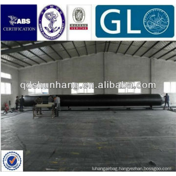 Strong reinforcent for ship launching system inflatable dock airbag